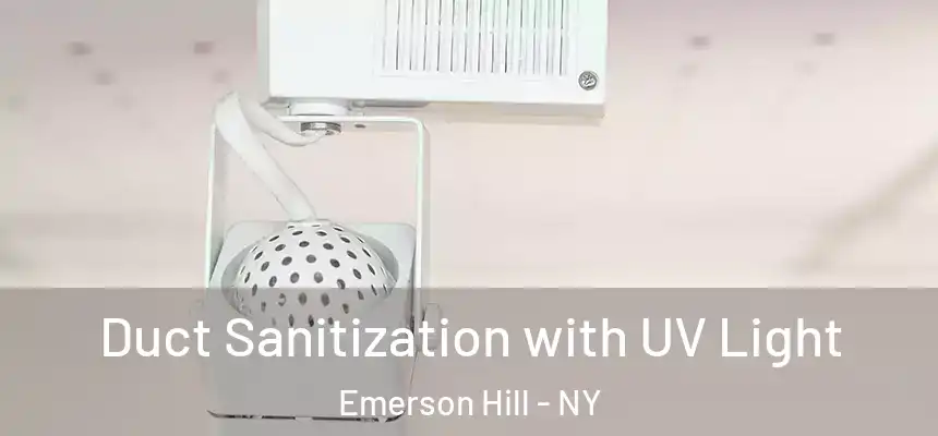 Duct Sanitization with UV Light Emerson Hill - NY
